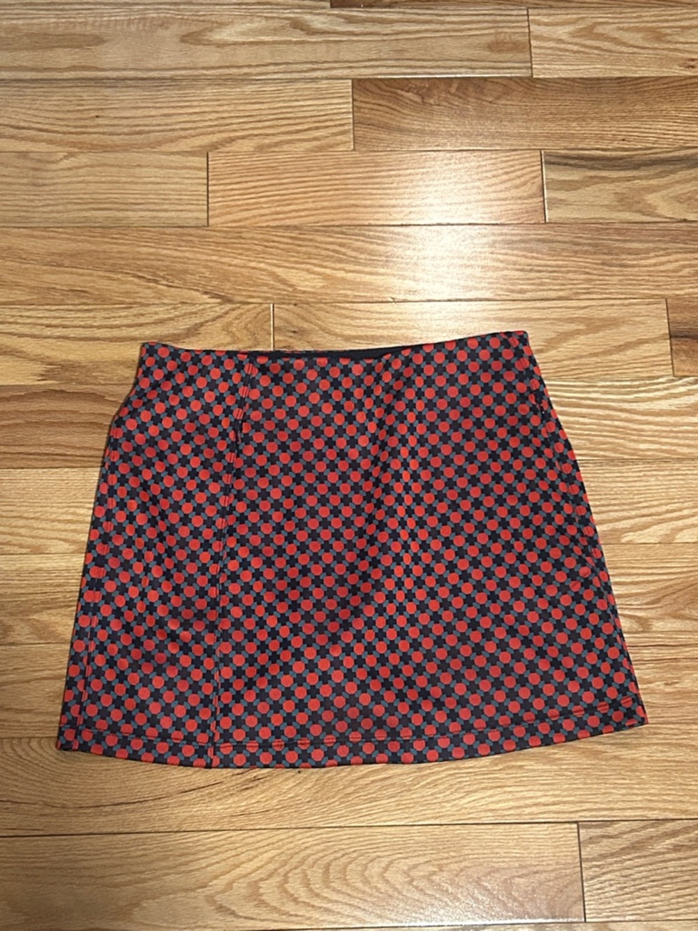 Tory Sport Red and Black Polka Dot Mini Skort